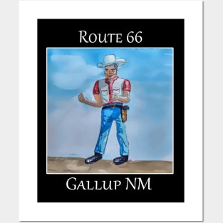 Muffler man statue along Route 66 in Gallup New Mexico Posters and Art